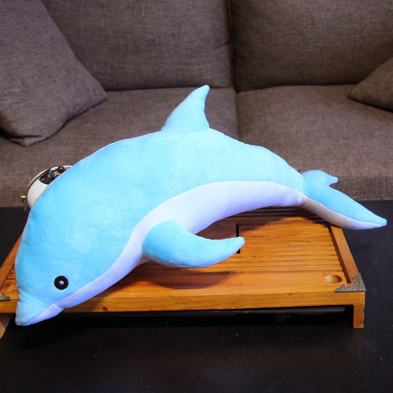 海豚抱枕公仔毛绒玩具睡觉抱枕大号长条夹腿女生床上可爱玩偶娃娃