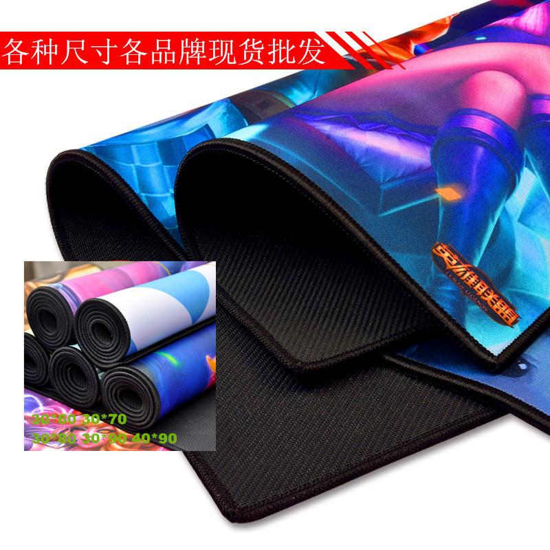 E-Sports Games Mouse Pad Super Thickened Overlock Large E-Sports Table Mat Internet Coffee Game Mat Pad Keyboard Mat Wholesale