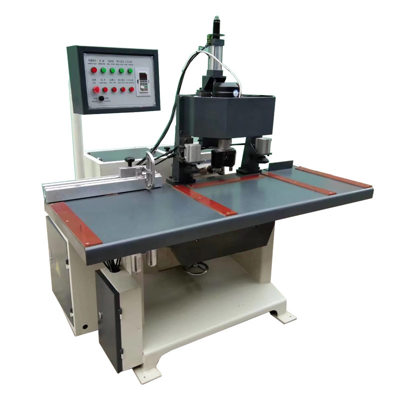 全自动木工数控单双头钻自动木门锁孔机木门开锁槽孔机门锁榫槽机