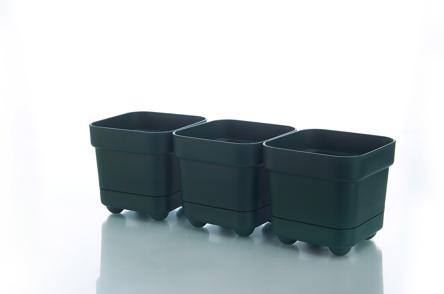 多肉方形蓄水花盆 加厚多肉方盆四足盆 可拆卸塑料多肉花盆