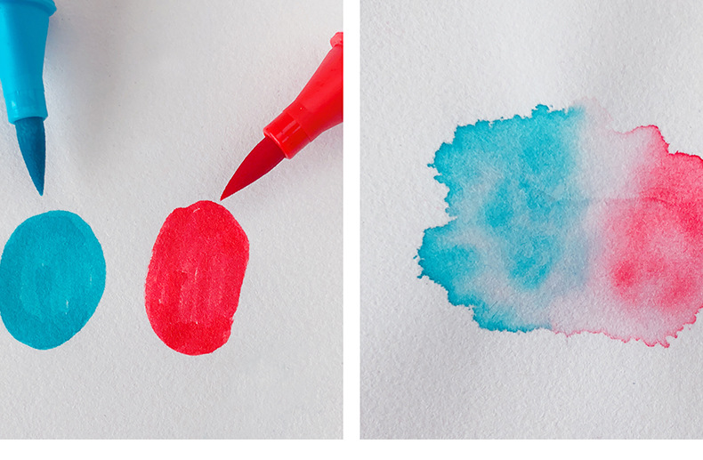 塑料三角杆软头水彩笔套装24色36色儿童绘画彩笔画笔可擦可水洗