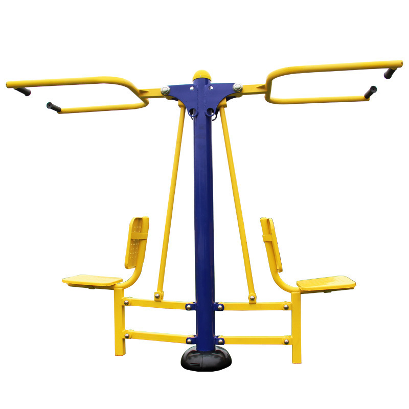 厂家直销双人坐推训练器械户外运动健身器材器械按摩锻炼健身器材