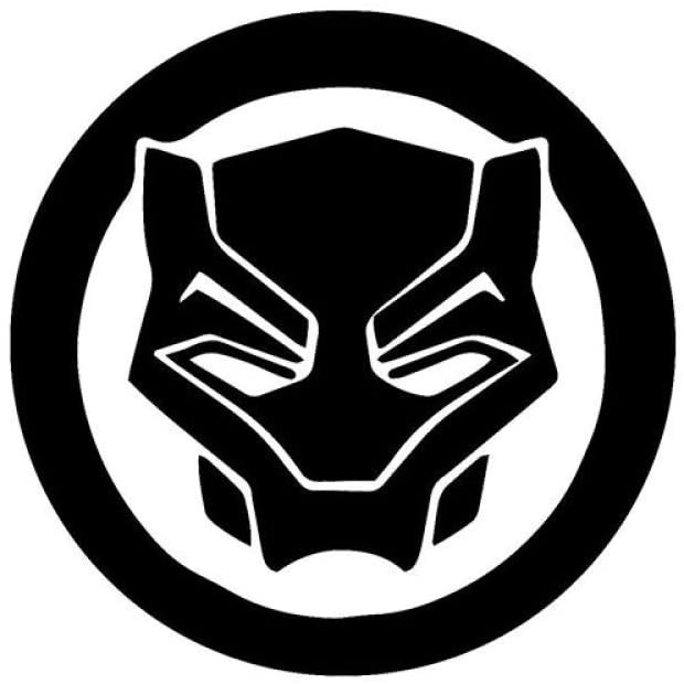 豹子头像狮子头像圆形图案logo创意精雕贴纸