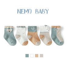 20年儿童袜子秋季新款韩版可爱卡通精梳棉婴儿袜新生儿宝宝中筒袜