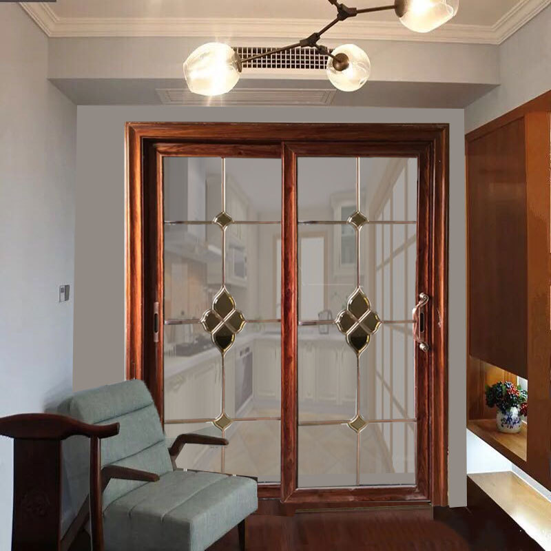 钛镁合金双推拉门吊滑门四推门移门客厅阳台隔断门玻璃地滑门定做