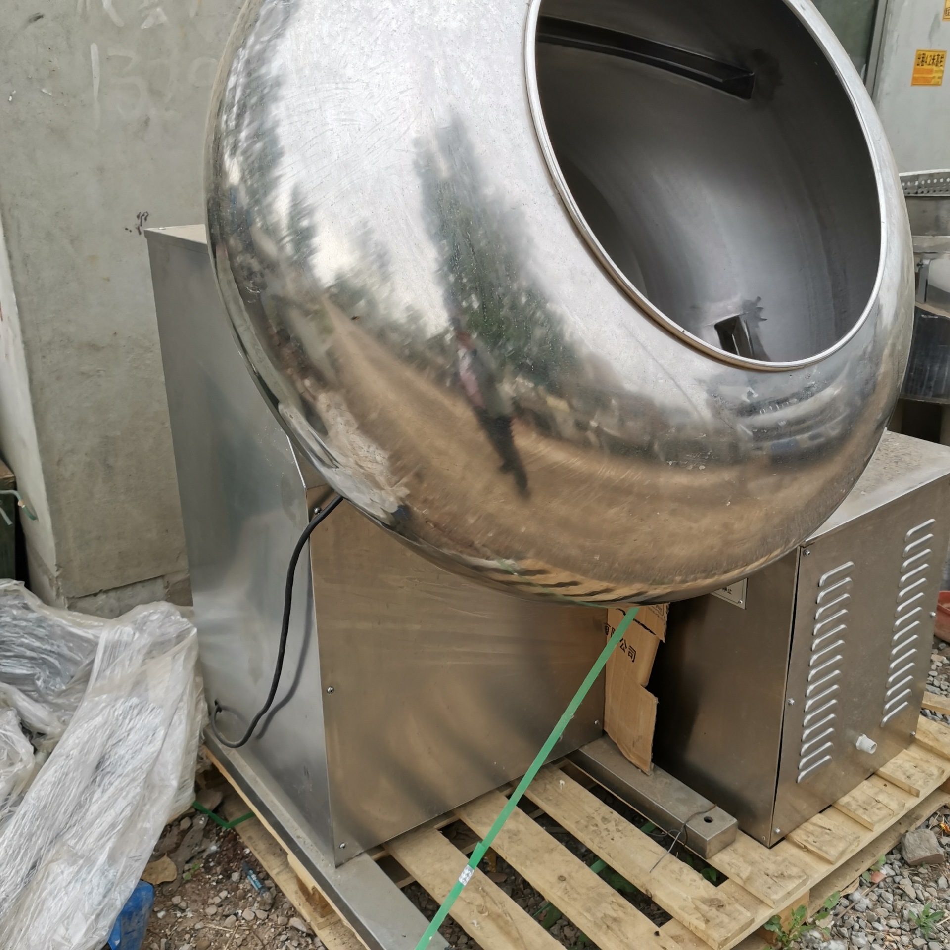 二手天和btj1000型荸荠式糖衣机包衣机小型包衣机不锈钢糖衣机