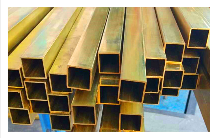 h65黄铜方管 薄壁黄铜管 现货批发方形铜管 装饰管 毛细铜管5*1mm