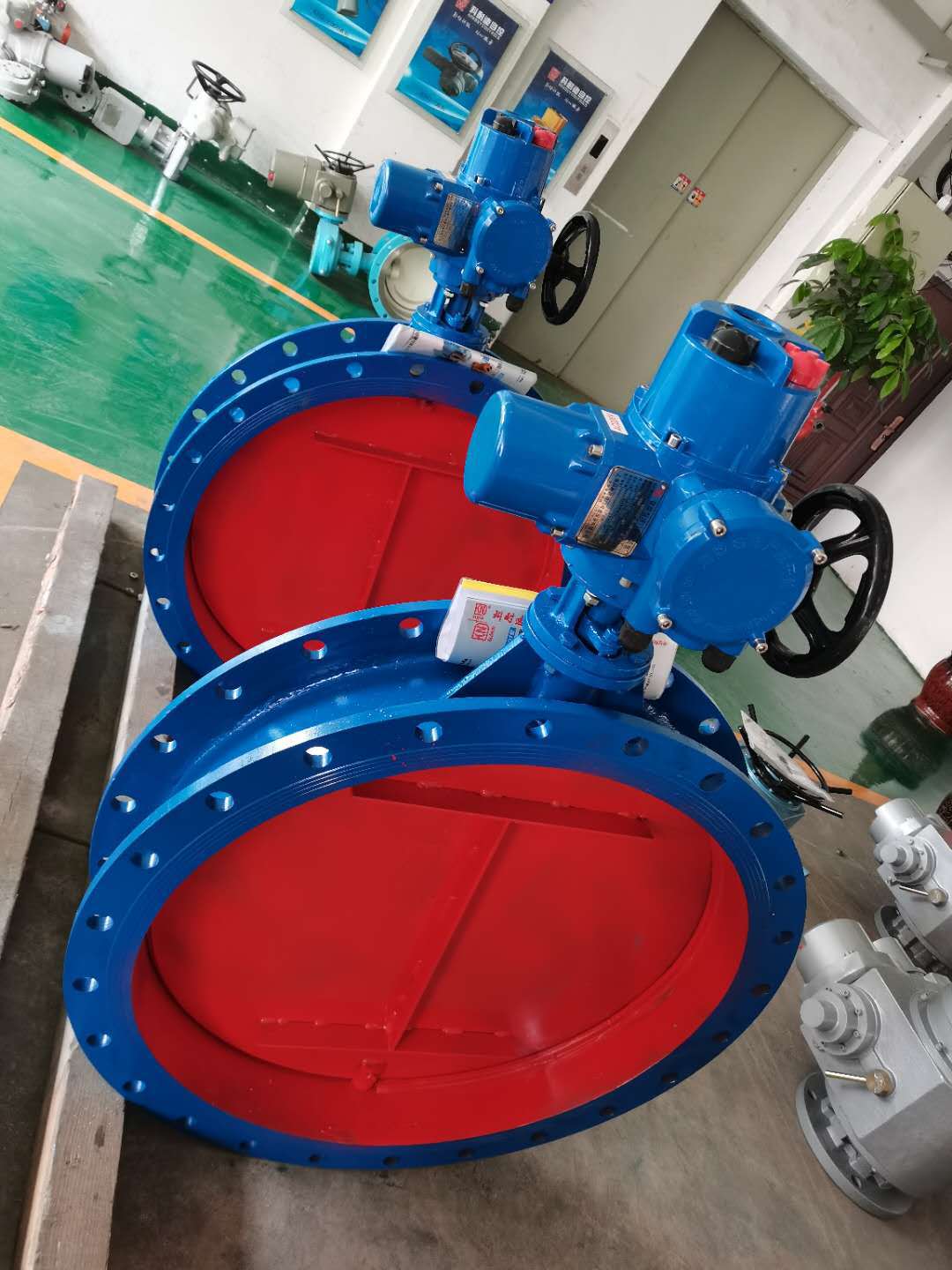 d941w-6c-dn800智能带遥控调节型电动通风蝶阀 上海科耐迪品牌