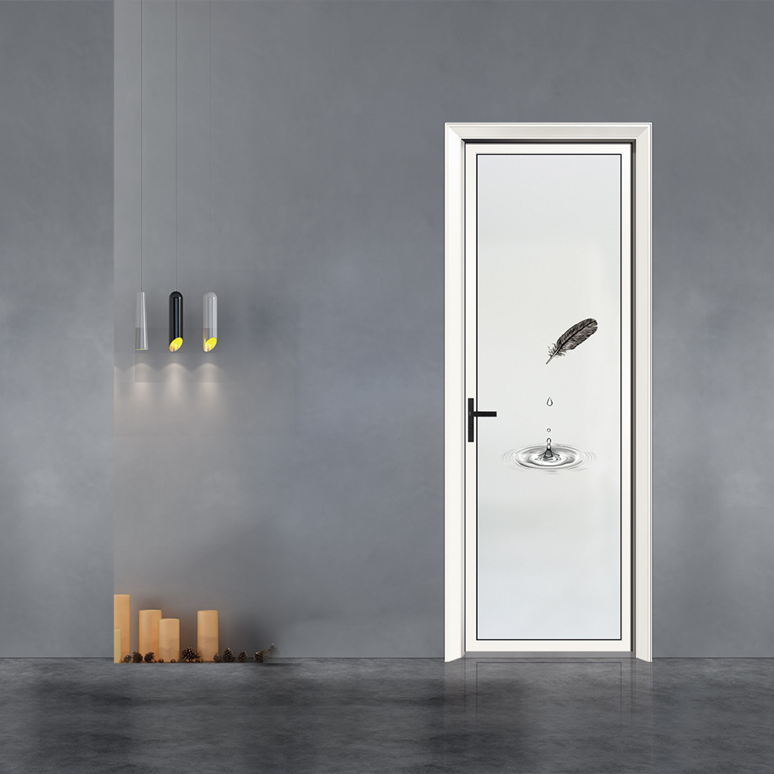 优佳 断桥钛镁铝合金门窗 卫生间厕所隔音厨房浴室钢化玻璃门