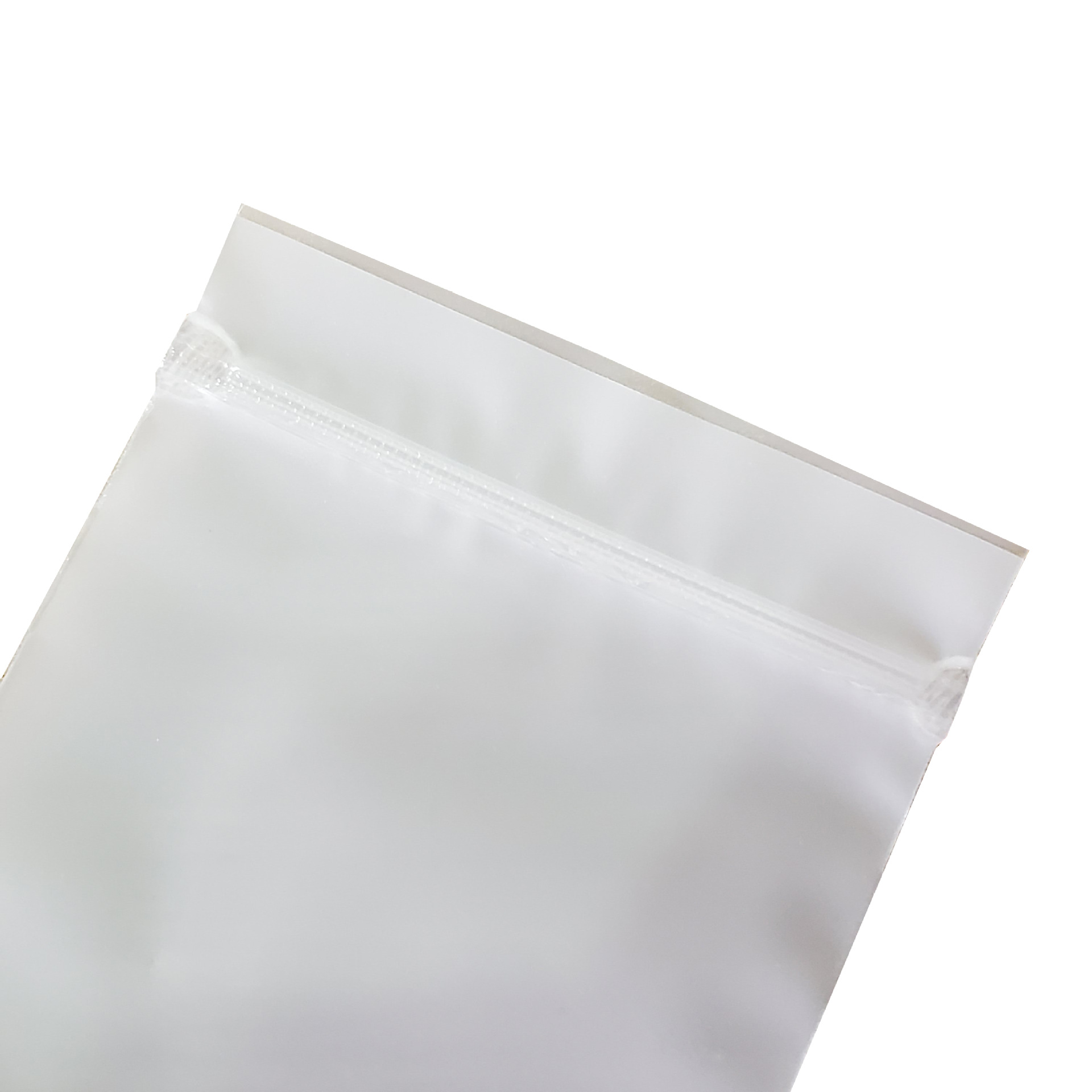 东莞现货批发cpe纯白色磨砂自封袋软骨服装包装袋贴骨内层封口袋