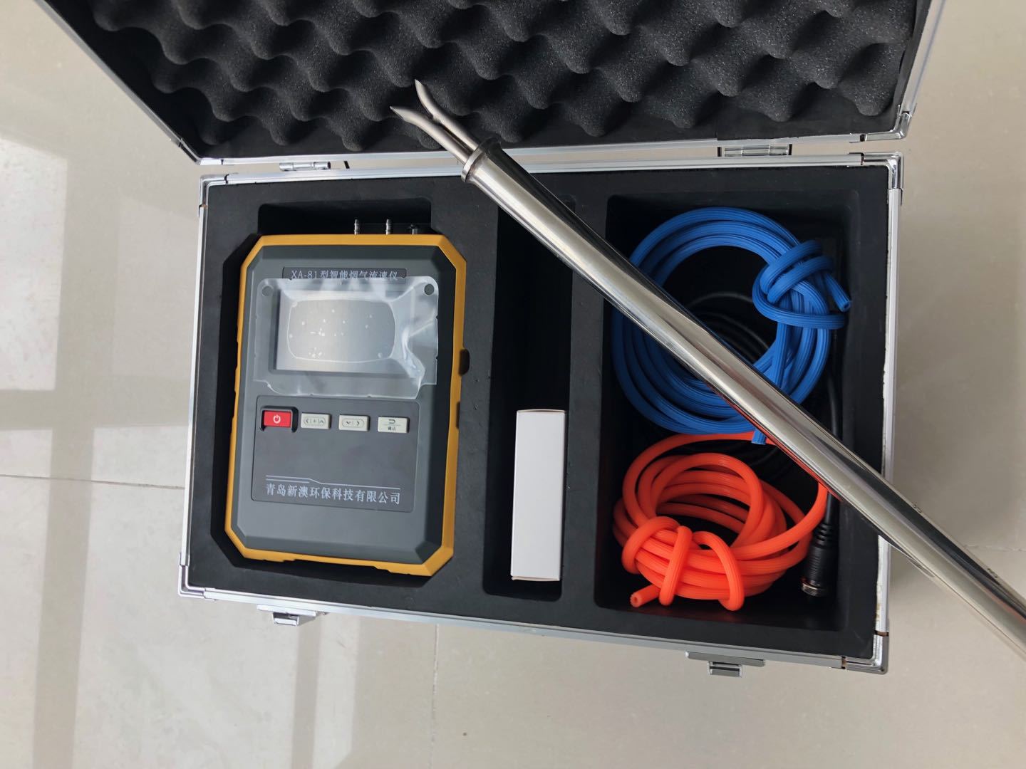 xa81型智能烟气流速仪烟尘烟气测试仪带皮托管测烟温带打印