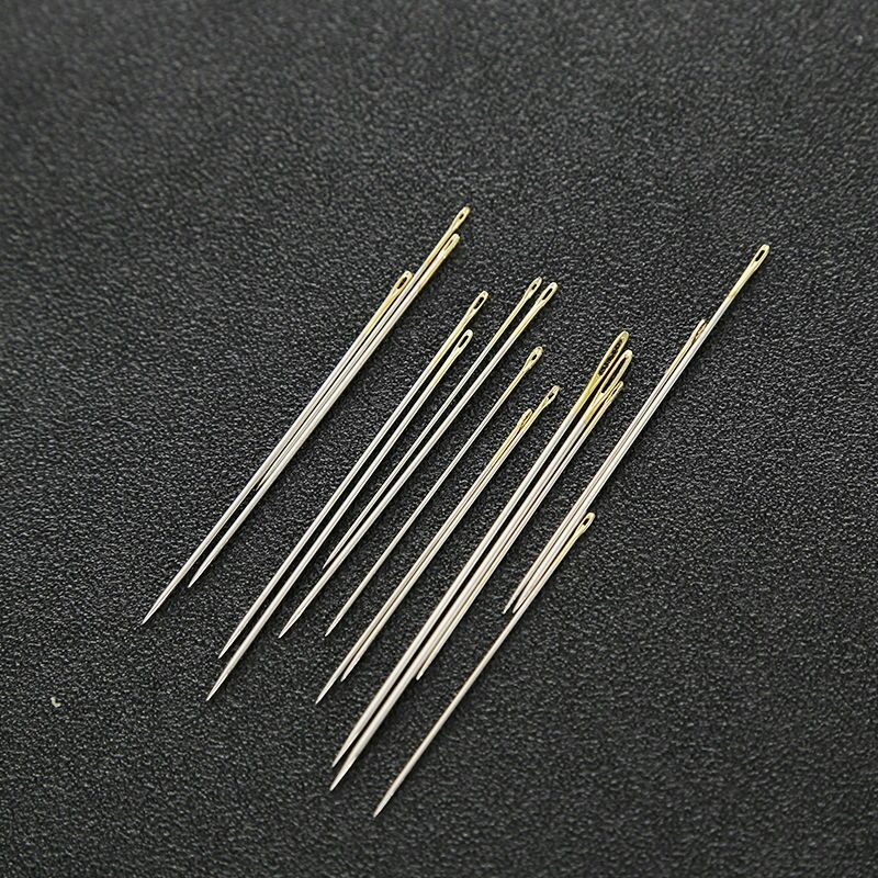 新款卡装手缝针 16枚金尾针 绣花针 碳钢套针组合