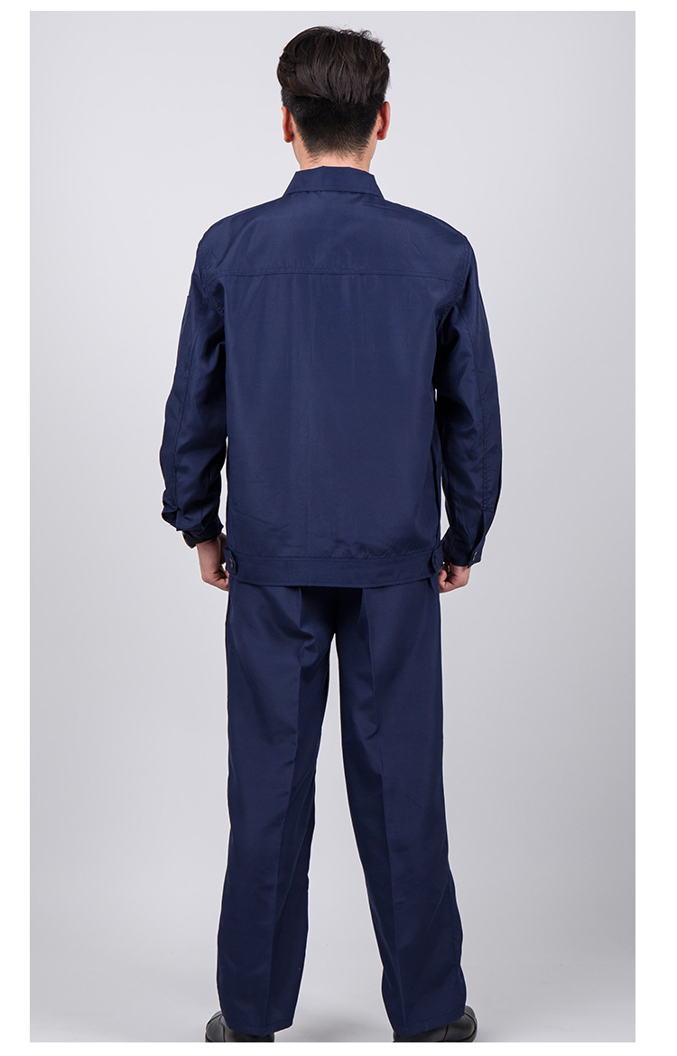 夏季长袖工程服电焊薄款工装工厂车间工作服劳保短袖套装厂服定制