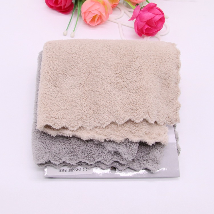 Dishwashing Towel Adult Washing Face Household Thickened Daily Necessities Soft Skin-Friendly Face Cloth in Stock Wholesale