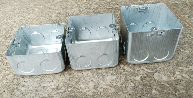 86型镀锌金属开关接线盒 暗装接线盒 开关插座底盒