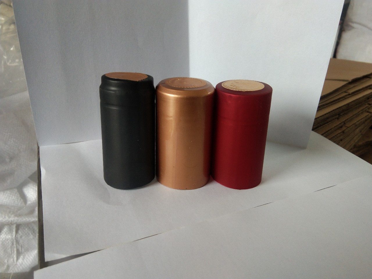 红酒瓶热缩帽胶帽pvc热缩帽收缩帽