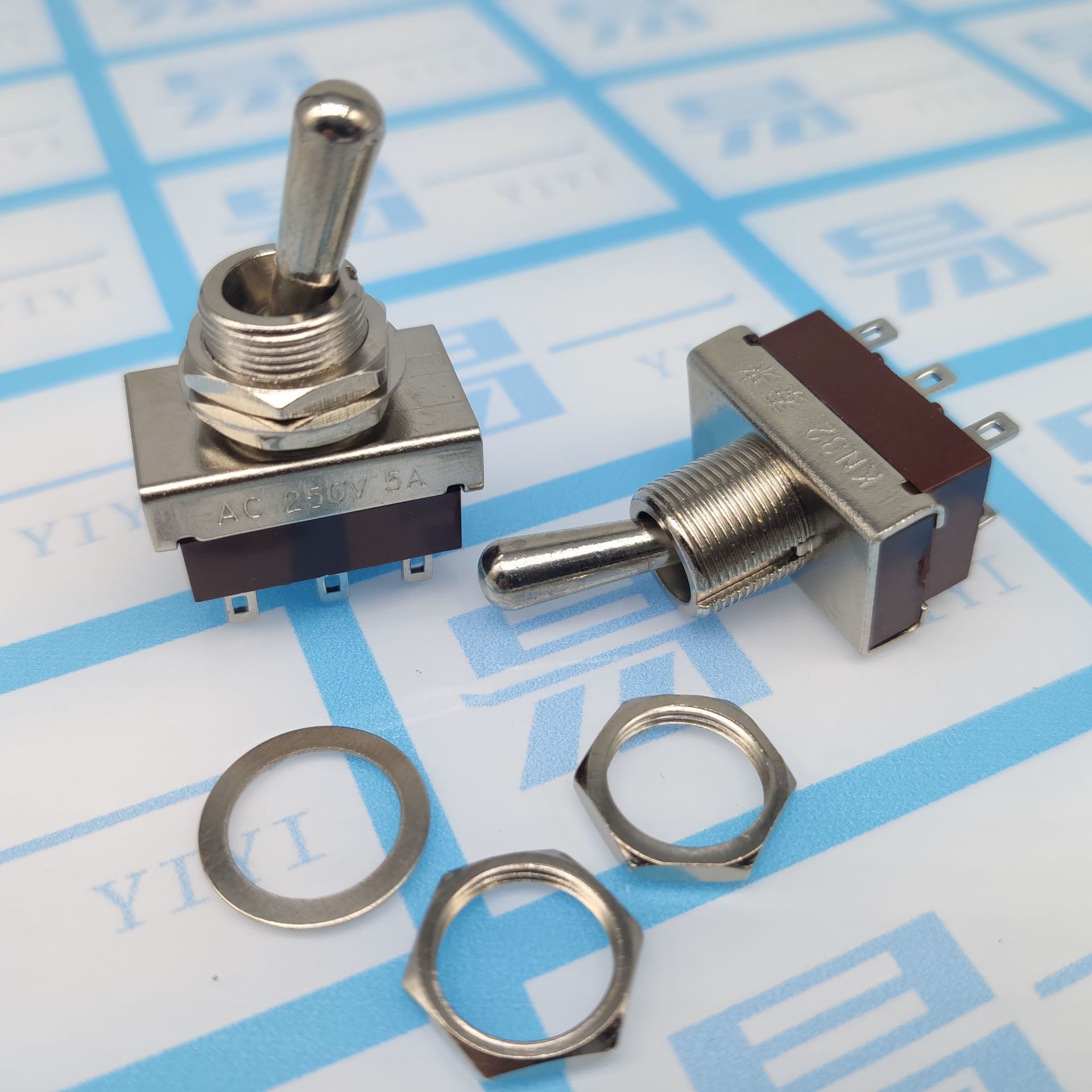 钮子开关 kn32 小型电源摇臂拨动开关 12mm 6脚2档-阿里巴巴