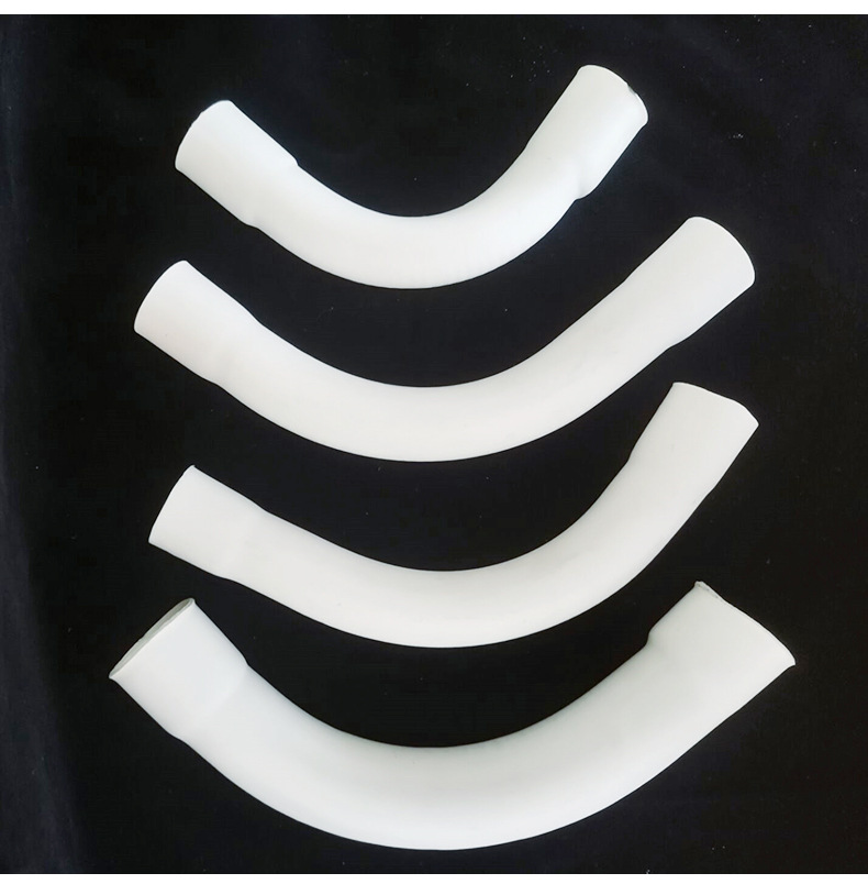 pvc大弧度弯头 电线管月亮弯16 20 25 32 40 50称口大弯头 月牙弯