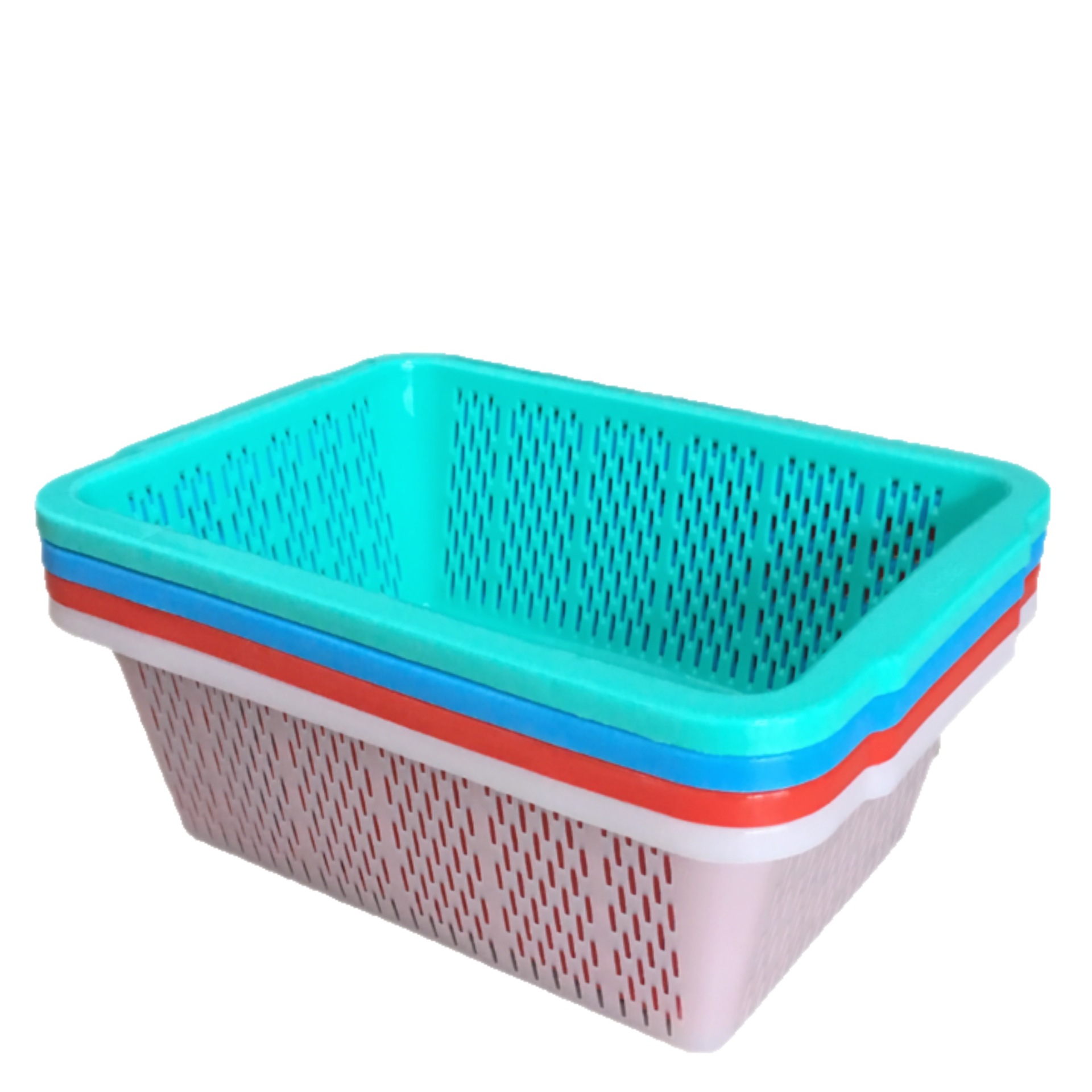 加厚漏水篮洗菜小菜筐商用厨房水果长方形菜篮子沥水篮塑料收纳篮