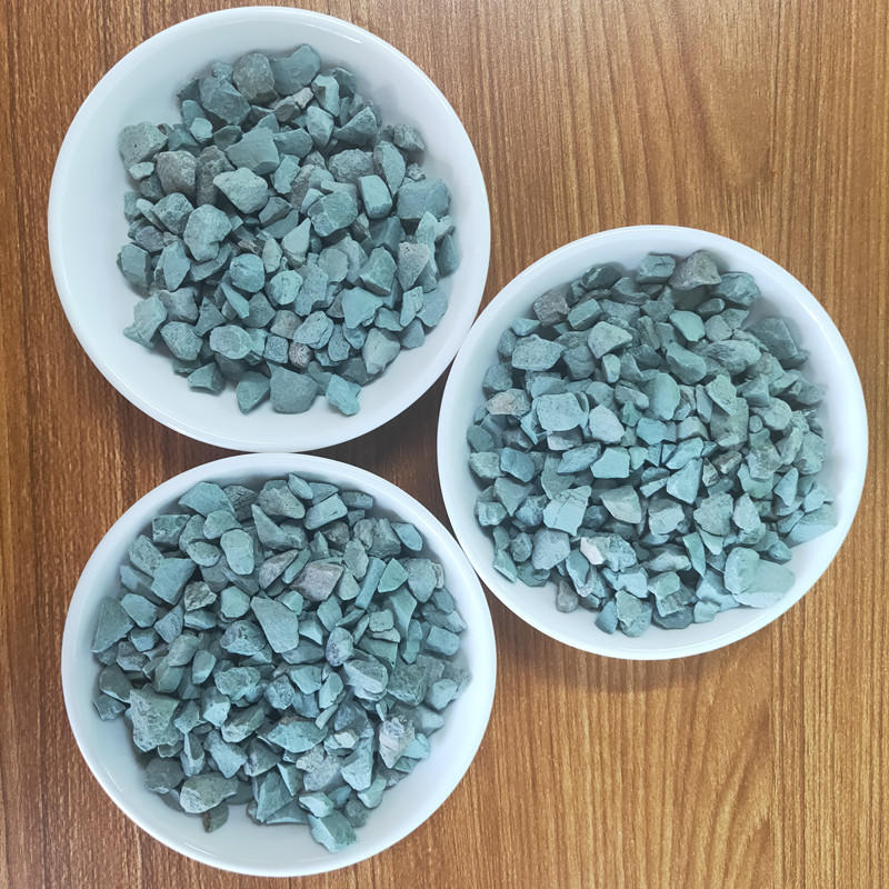 厂家直供人工湿地用沸石 多肉栽培用沸石颗粒水处理用斜发绿沸石