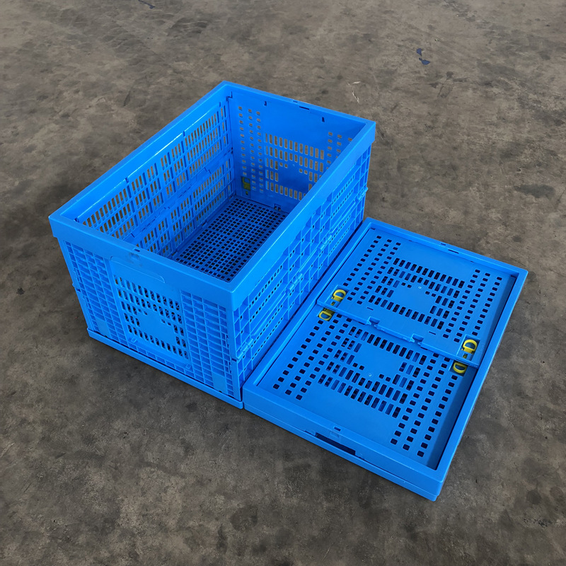 全新pp料折叠塑料框600-340果蔬超市配送周转筐600*400*340折叠筐