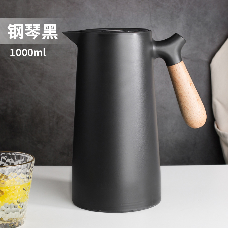 Nordic Thermal Insulation Kettle Household Thermal Pot Glass Liner Thermal Bottle Thermos Kettle Coffee Pot 1L Printing