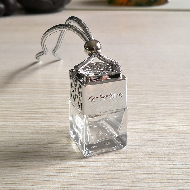 Car Fragrance Pendant Empty Glass Bottle Car Perfume Bottle Car Empty Bottle Car Accessories Car Aromatherapy Bottles Hanging Decoration