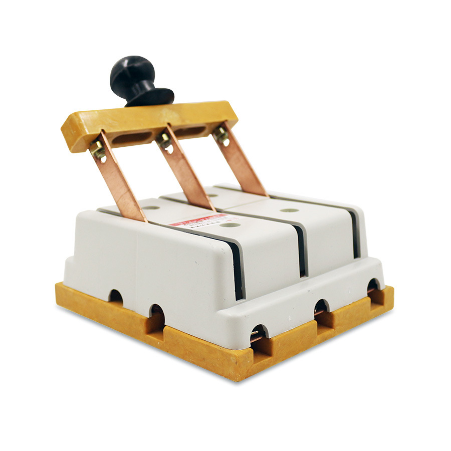 全铜刀开关hs11f-100/38双投防误式刀开关3p100a低压隔离闸刀开关