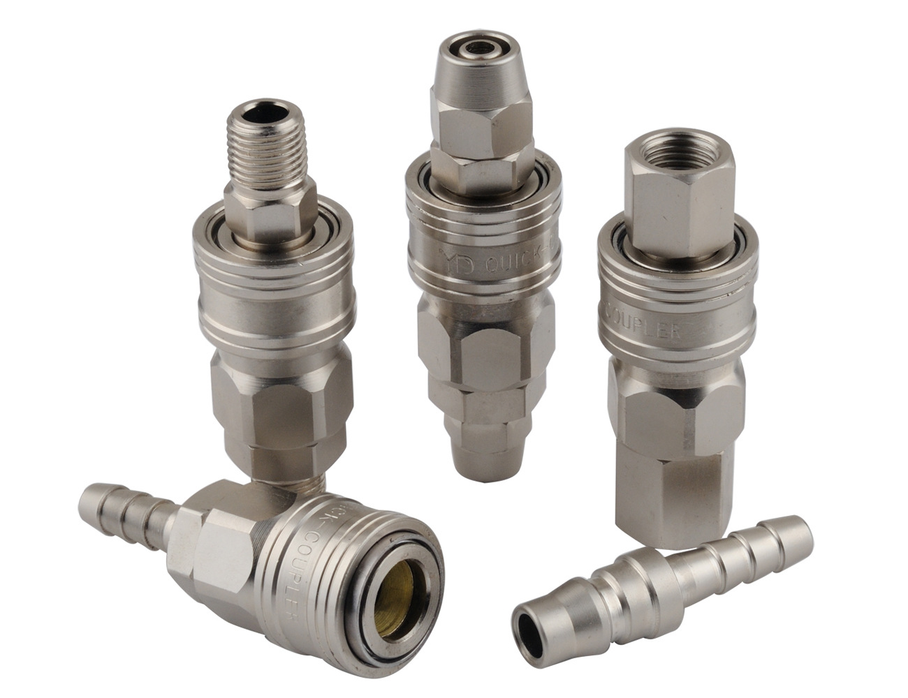 【快速接头】开闭式快换不锈钢快速接头 碳钢油管双向高压式接头