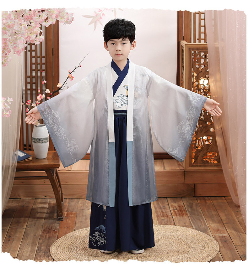 【古装】儿童汉服男童中国风套装夏小男孩古风服装超仙古装男童