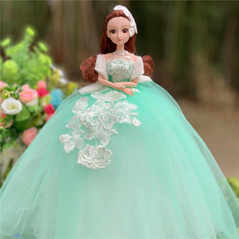 婚纱娃娃大号绣美人单个女孩玩具儿童节礼物公仔洋娃娃50厘米