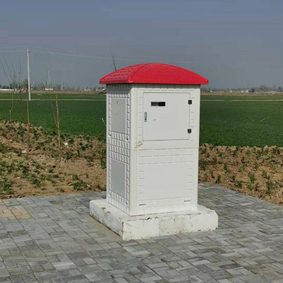 厂家直供农田灌溉玻璃钢井房 玻璃钢机井房 防盗模压智能井房