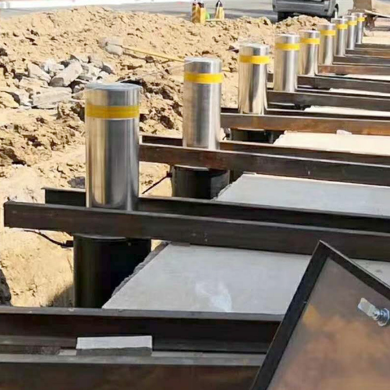 智能遥控电动升降柱 不锈钢液压阻车器 伸缩隔离防撞柱