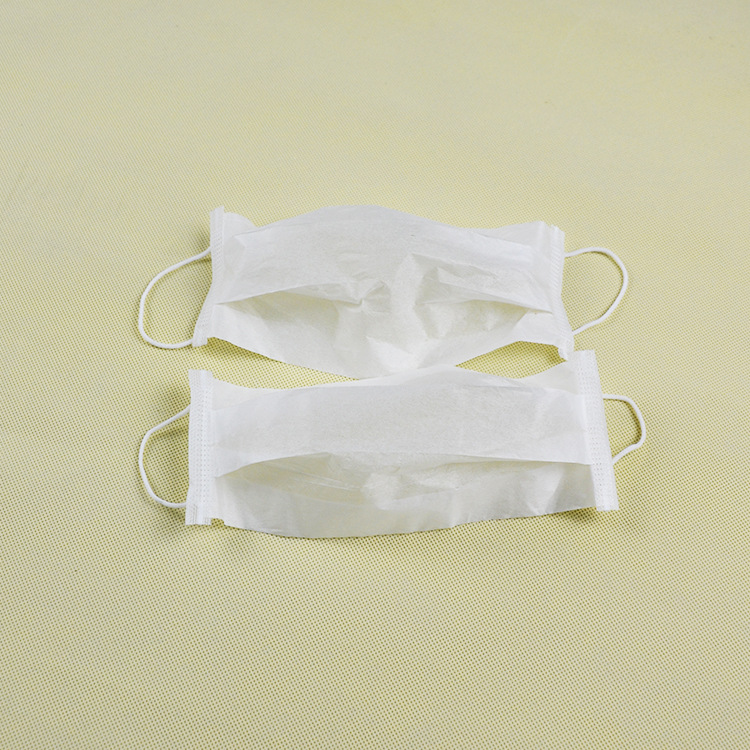 一次性双层纸口罩 美容院餐饮食品厂口罩防粉尘防口水纸口罩 现货