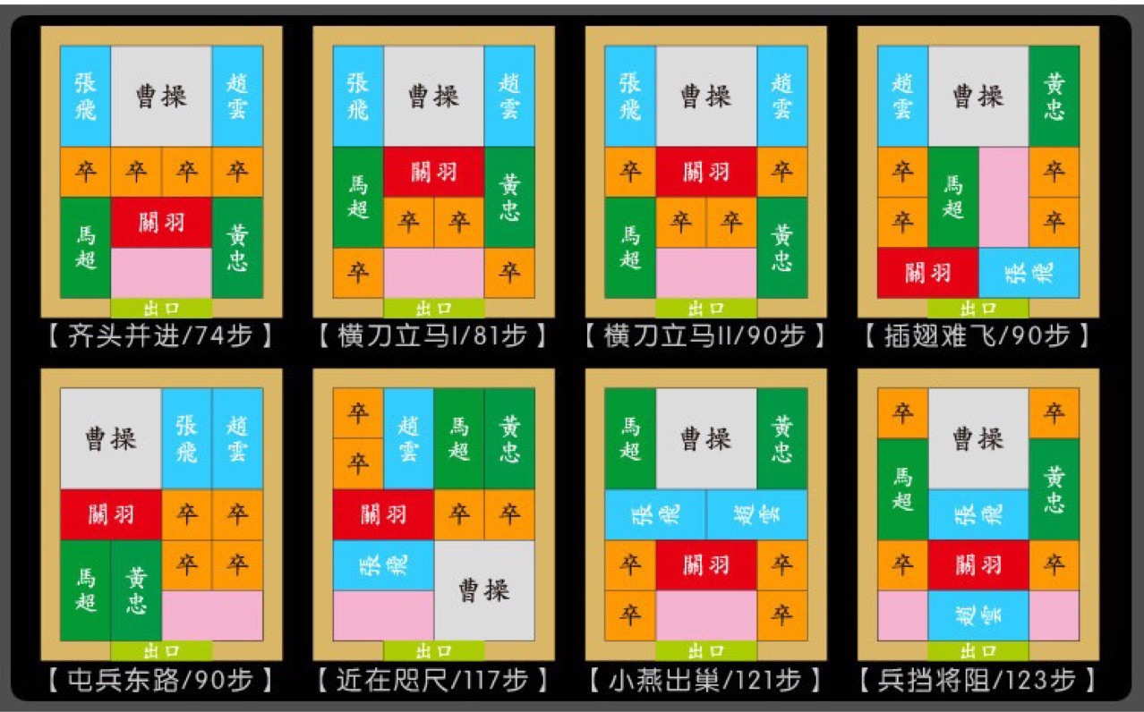 木制精品三国华容道玩具儿童解题通关益智玩具大号礼盒成人可玩
