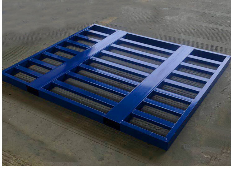 叉车金属钢制托盘 直角圆角带凹槽防潮超高承重 厂家支持定制