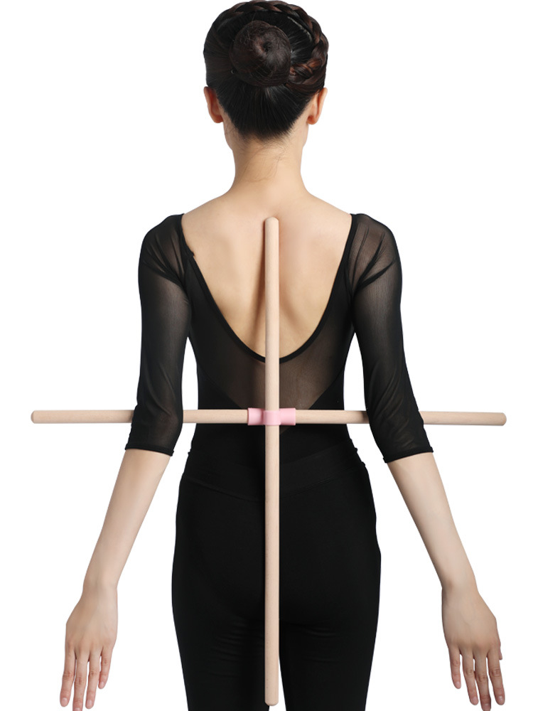 瑜伽棍形体圆木棍开肩开背棍矫正驼背棒棍 实木棍批发一家代发-阿里巴