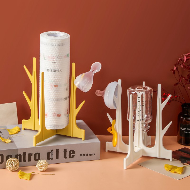 by奶瓶晾干架支架干燥沥水滤干架宝宝奶瓶刷家用挂放奶瓶收纳架