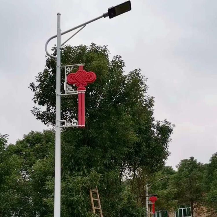 中国结路灯_led节日发光亚克力中国结_定制路灯杆外挂防水景观灯