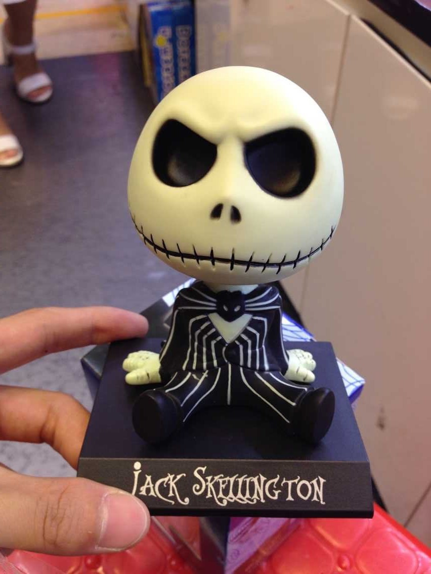 车载摆件 汽车内饰 圣诞夜惊魂 骷髅杰克 摇头 手办模型