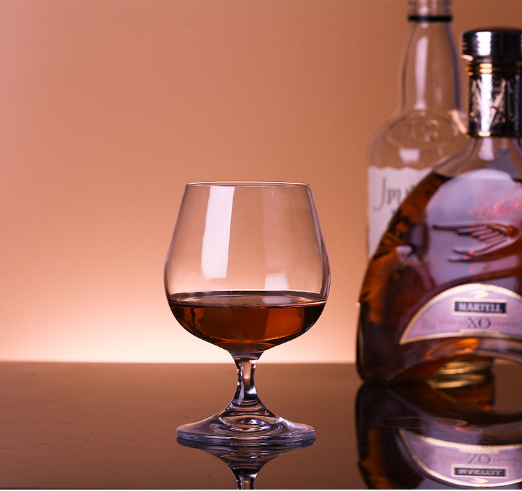 水晶玻璃白兰地杯欧式大肚威士忌杯家用矮脚洋酒杯红酒杯xo干邑杯