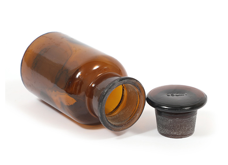白棕色广口瓶 细口瓶 60ml125ml250ml500ml1000ml 透明大口试剂瓶