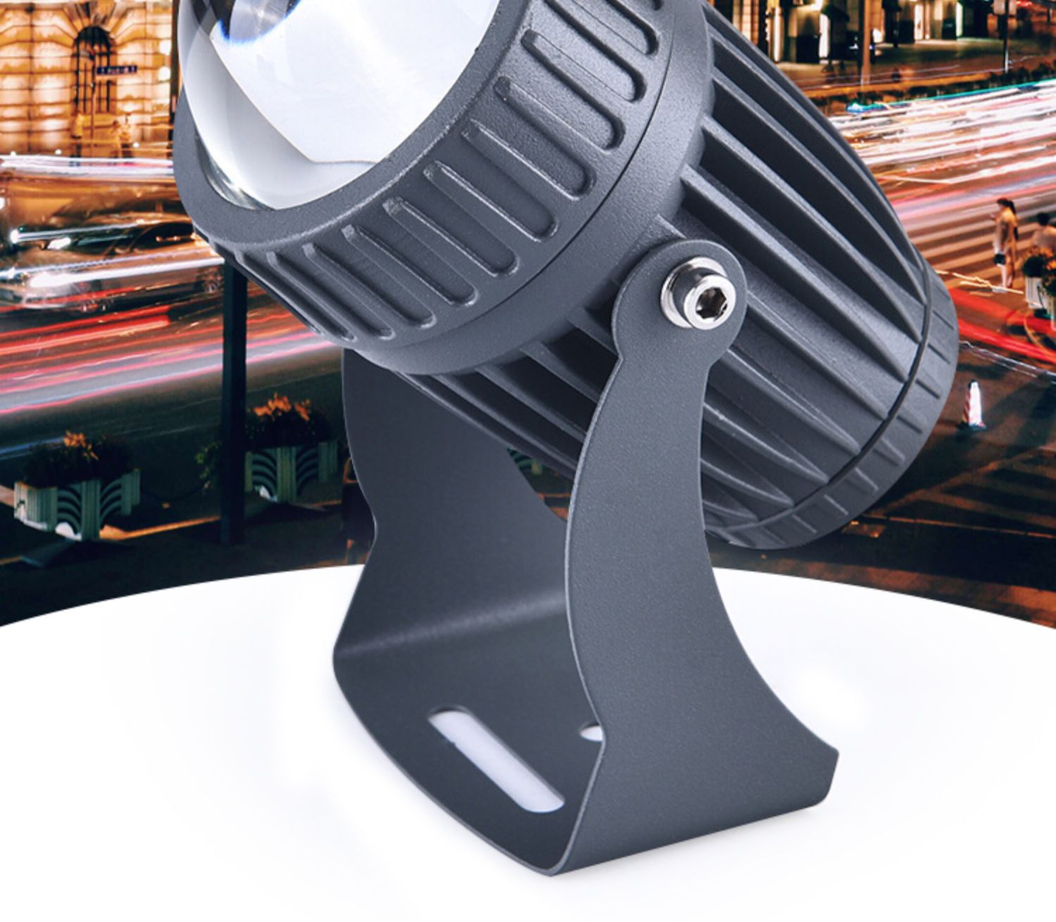 一束光led聚光投光灯户外防水光柱酒店远程探照强光七彩洗墙射灯