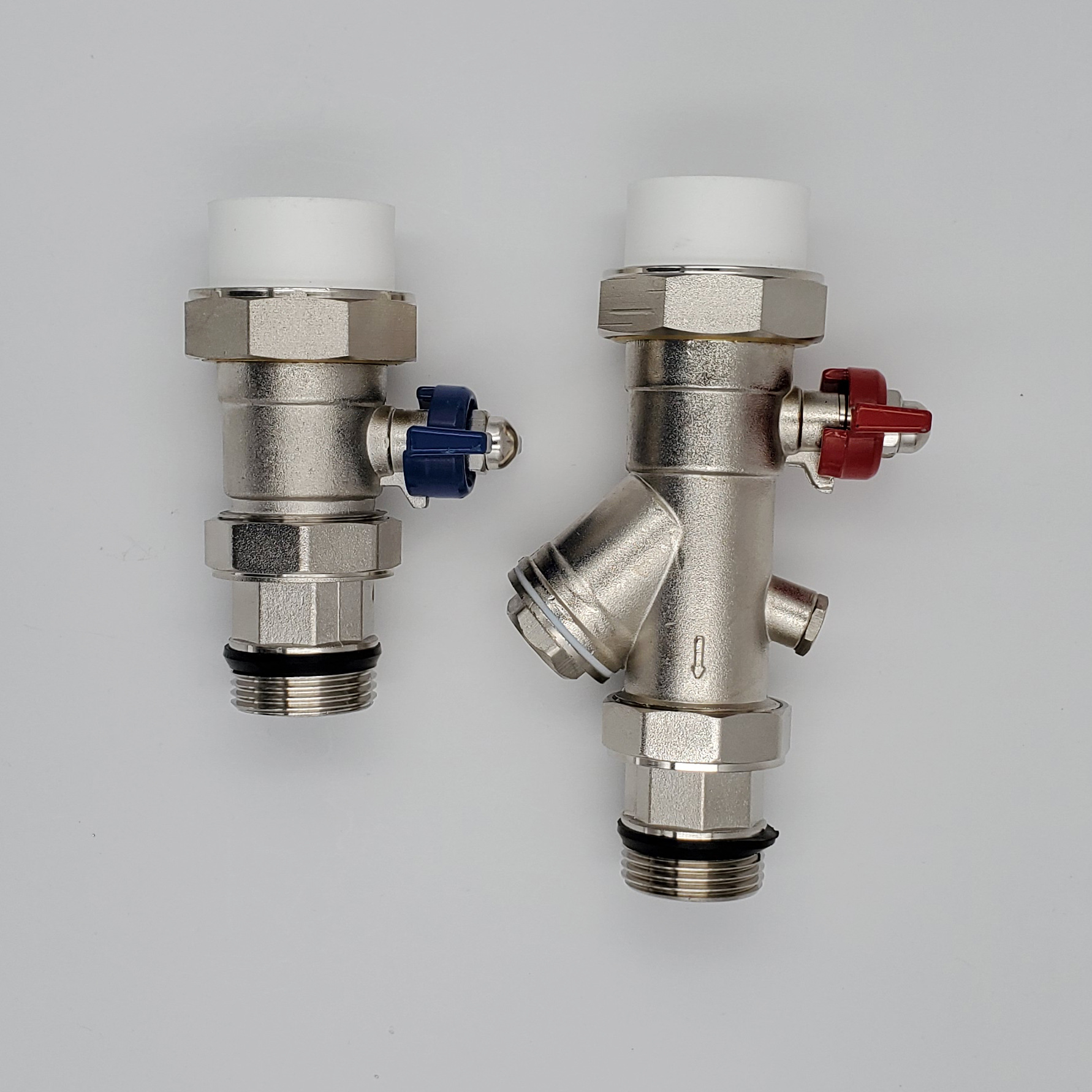 ppr过滤套阀 地暖分水器球阀 双头活接 进回水阀门 长柄碟柄