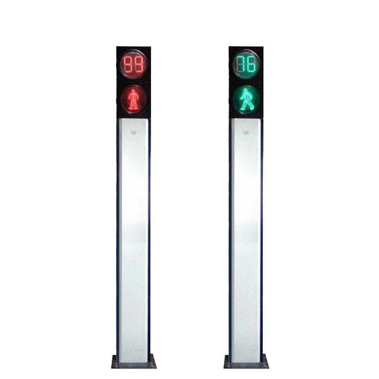 工厂直供人行倒计时交通信号人行信号灯一体立柱式倒计时红绿灯