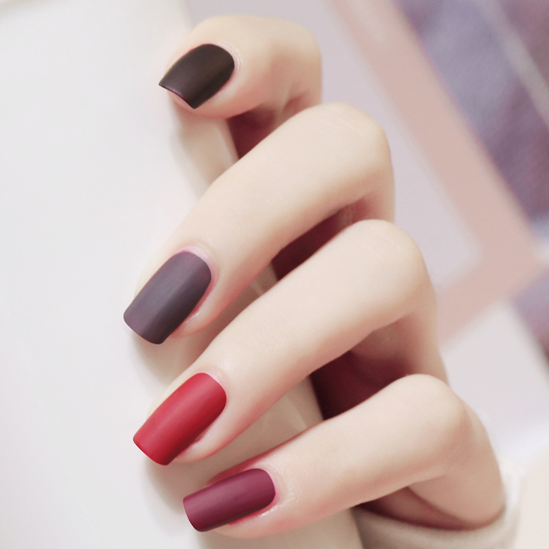 新款雾面指甲油哑光油性速干持久防水不可剥无味美甲油爆款批发