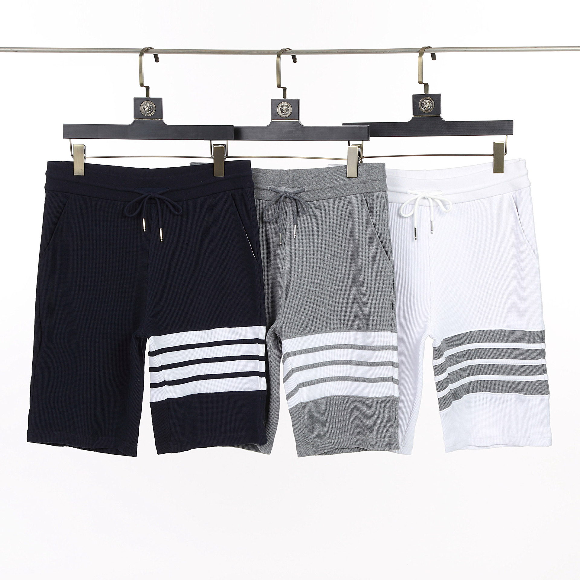 thom brun新款tb华夫格短裤夏季新款男女同款五分裤中裤休闲裤