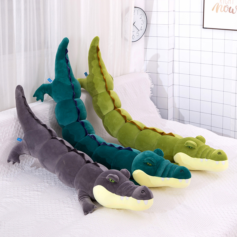 New Crocodile Pillow Factory Direct Plush Toy Bed Docoration Doll Soft Crocodile Plush Toy Doll