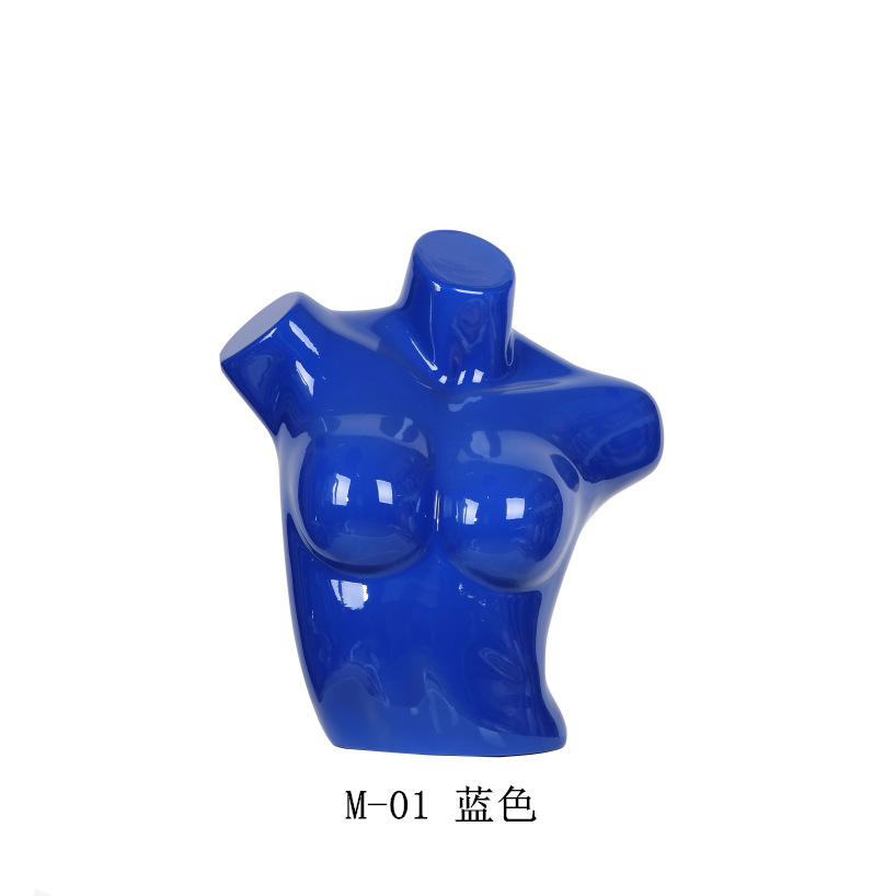 执得内衣模特道具文胸女半身胸模内衣泳衣展示彩色塑料假人模型