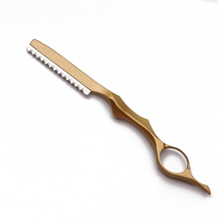 爆款美发专业削发刀 理发刀 打薄器碎发锯齿刀片 手动剃刀